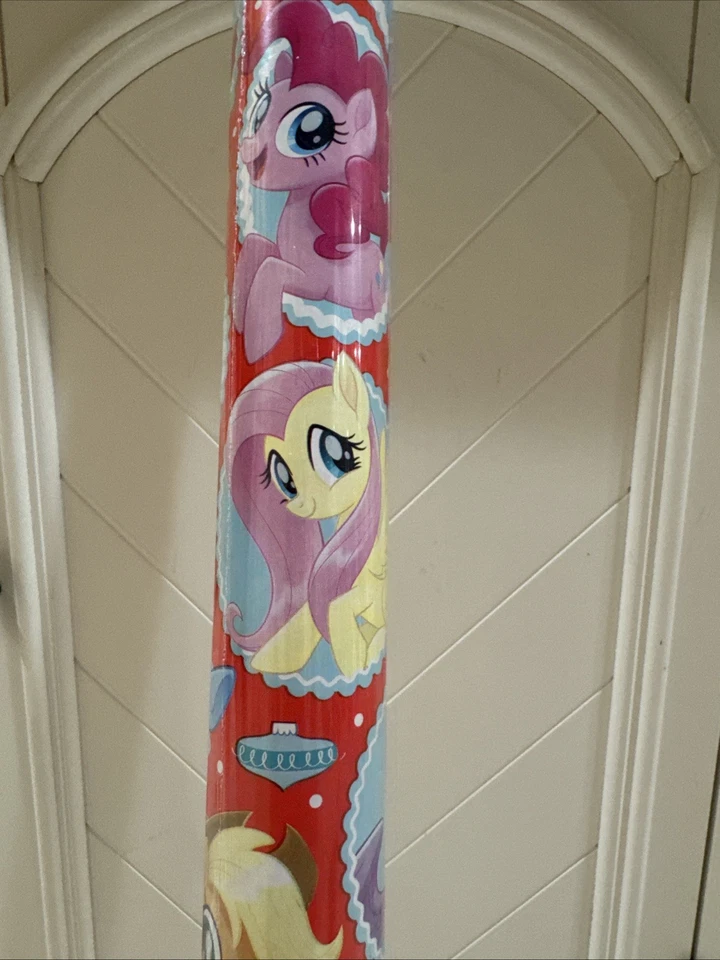 NUEVO Papel de Envolver Regalo Navidad My Little Pony 70 Sq. Ft. Foto 2 de 4