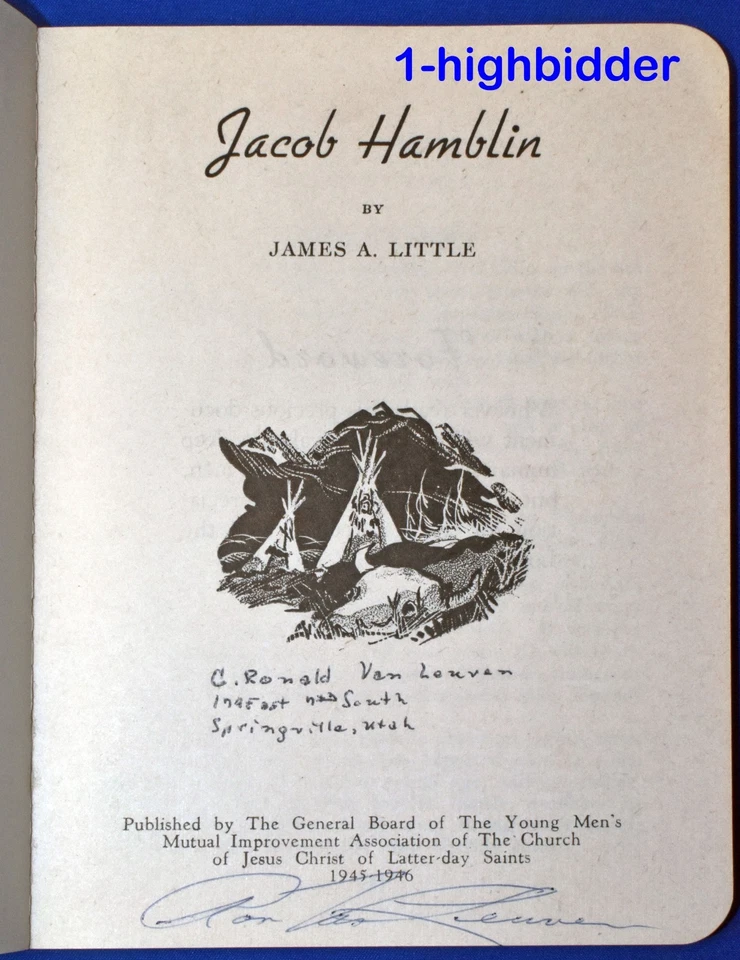 1945 Faith the Conqueror Jacob Hamblin w/ Boy Scout Cover LDS Little Miniature - Image 2 of 4