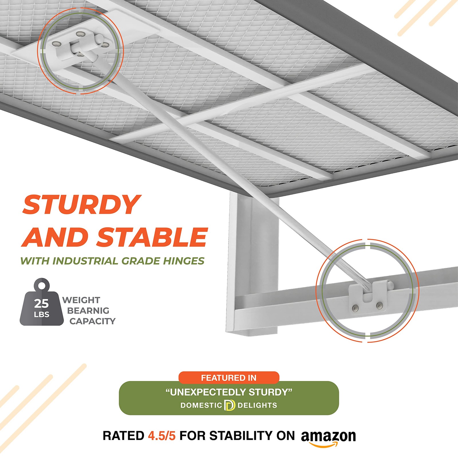 Wall Mounted Ironing Board 36.2"X12.2"Compact Fold Down for Small Spaces Saving