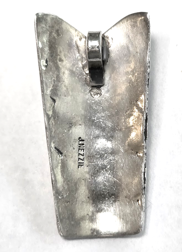 Ciondolo Papoose insolito vintage J Nezzie Navajo argento sterling - Foto 2 di 6