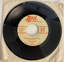 Mike Hurst ~ Find Me A Soul Woman & Far Away 45 RPM Northern Soul ZONK Records