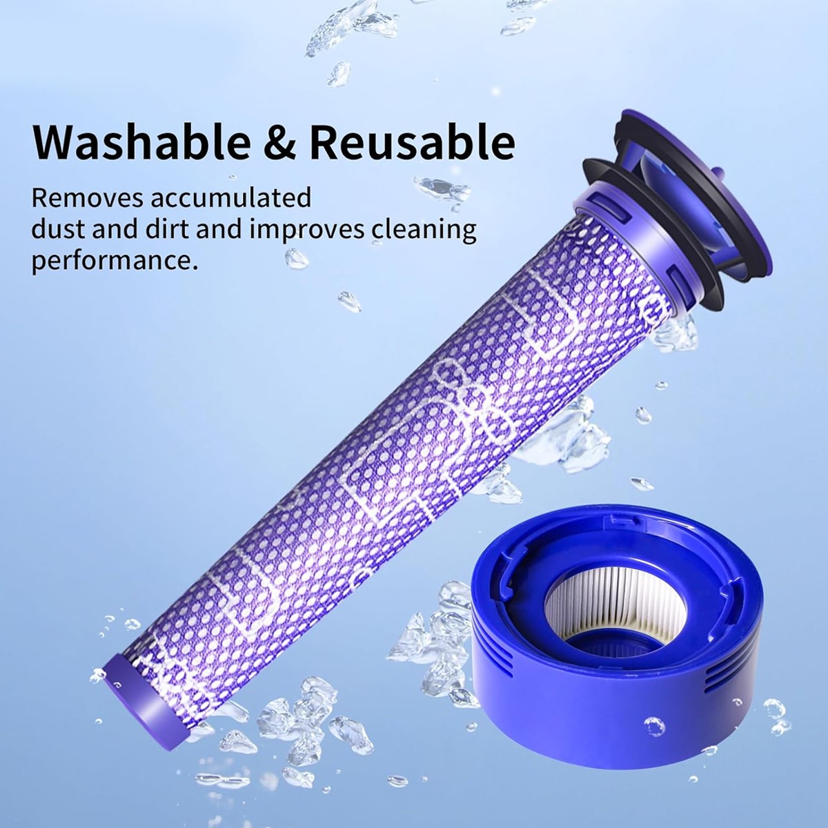 Filter Replacement for Dyson V7 V8 Animal and V8 Absolute Cordless Vacuum