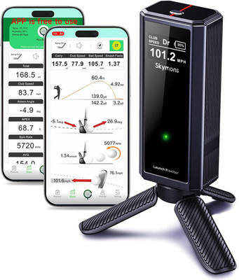 Portable Golf Launch Monitor Pro X1 Plus, Simulators for Home & Training, Mobile