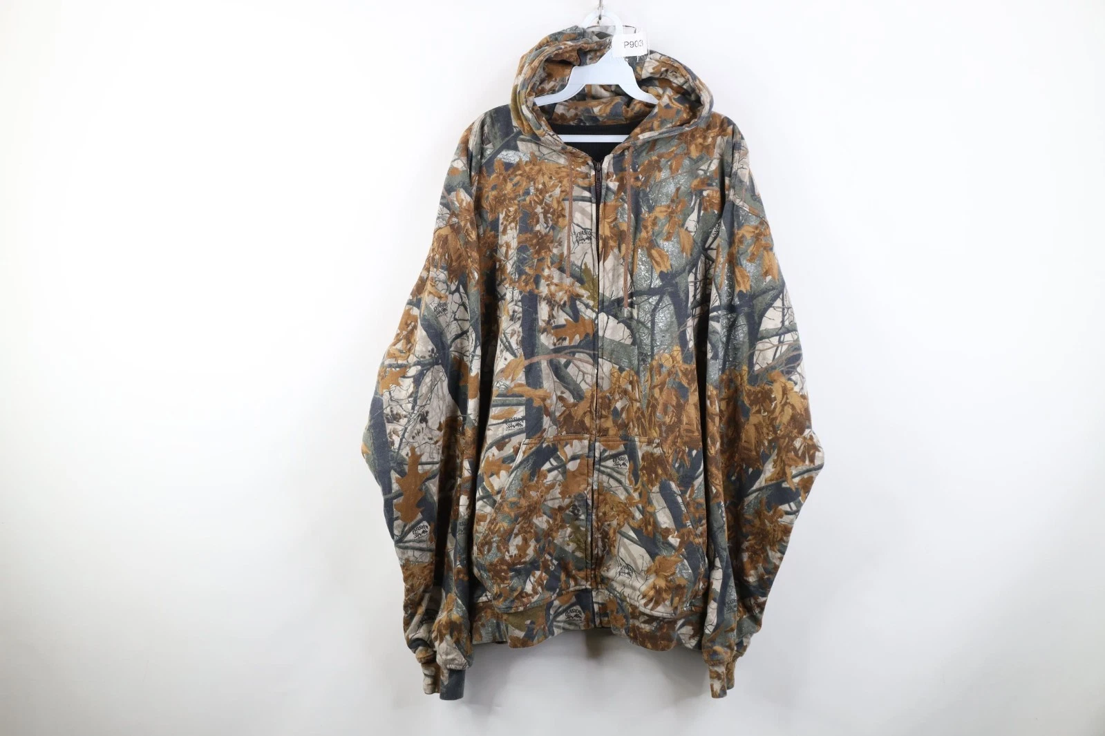 Vintage 90s Y2K Streetwear Mens 2XL Camouflage Thermal Waffle Knit Lined Jacket
