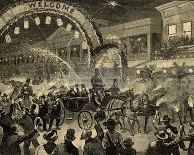PRESIDENT ULYSSES S GRANT KEY WEST FLORIDA TORCHLIGHT 1880 8X10 PHOTO