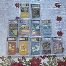 Pokémon CGC Graded Japanese Card Lot 11x Flareon Jolteon Vaporeon Rare