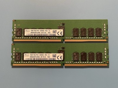 SK Hynix 32GB (2x16GB) HMA82GR7CJR4N-XN RAM PC4 3200AA ECC DDR4 Memory