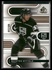 2022-23 SP Game Used Quinton Byfield Gold /120 #62 Los Angeles Kings