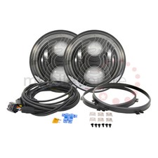 Land Rover Defender 7" J W Lautsprecher 8700 Evo2 SmartHeat LED Scheinwerfer Set EU LHD 