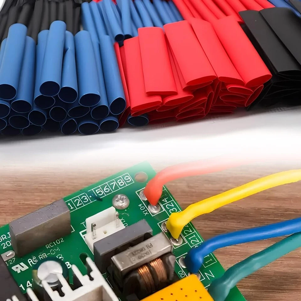 750 шт. комплект термоусадочных трубок термоусадочная пленка для проводов труб коэффициент усадки 3:1 - Изображение 3 из 4