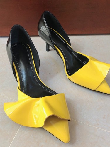 Scarpe donna nuove pelle verniciata tacco alto a punta decolte eleganti scarpe festa - Foto 2 di 24