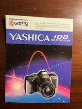 Kyocera Yashica 108 fotocamera multiprogramma brochure vintage