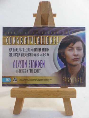 Farscape Through the Wormhole Autograph card A62 Alyson Standen as Ennixx - Picture 3 of 3