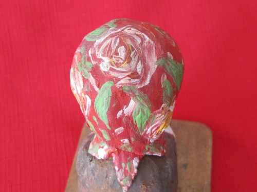 Vintage Folk Art Carving of a Woman Churning Butter By Anders "Andy" Lunde - Picture 6 of 7