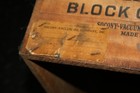 ORIGINAL vintage Socony-Vacuum Oil Company GARGOYLE block grease wood crate NICE — photo 3