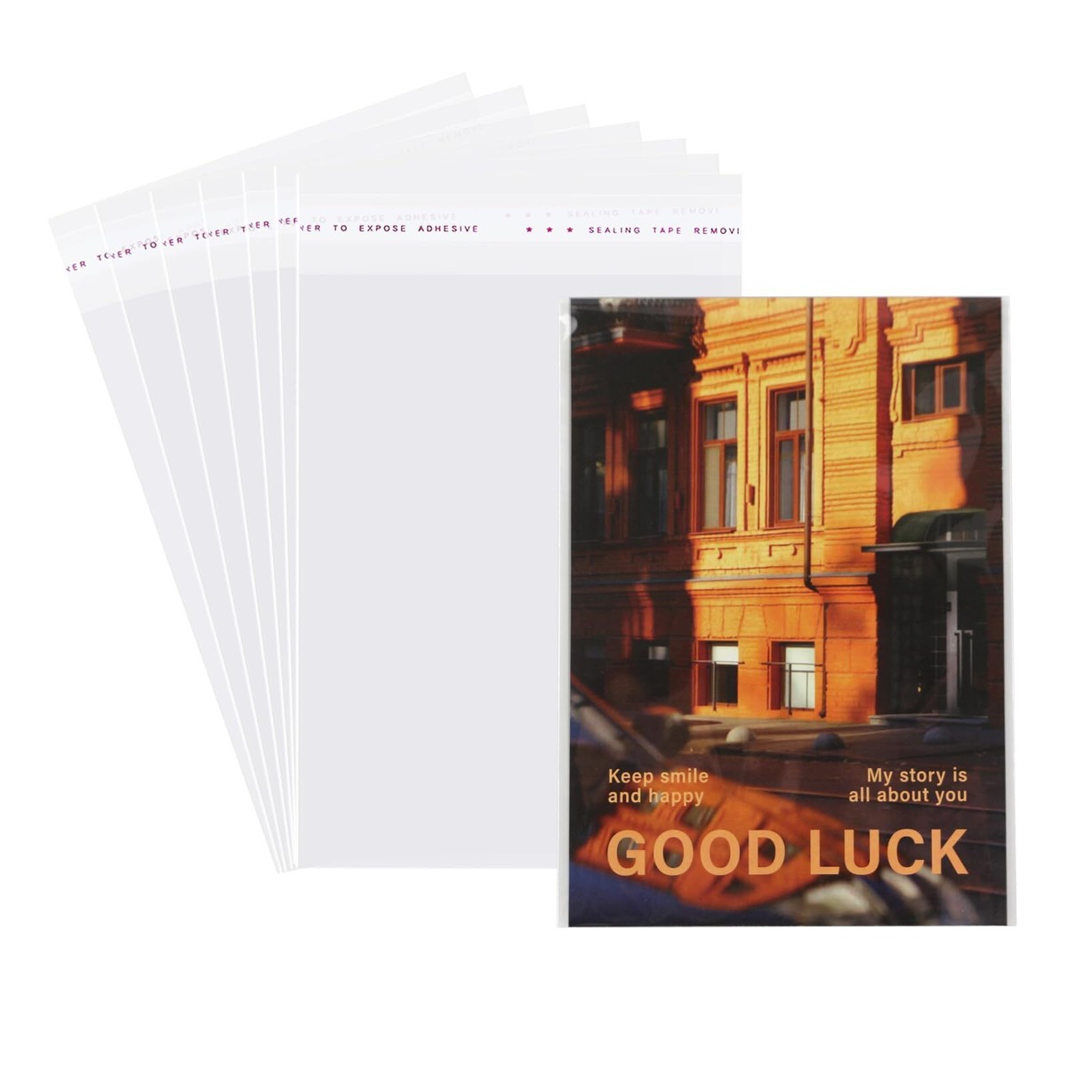 plastic sleeves for greeting cards 200 Pcs Clear Greeting Card Plastic Sleeves Fit 5x7 Inch Invitation Cards