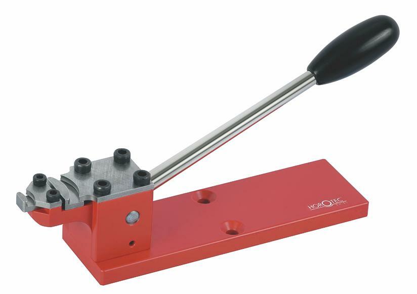 Outil Horotec 10.311 en acier pour cintrer les barrettes de ressort avec précision