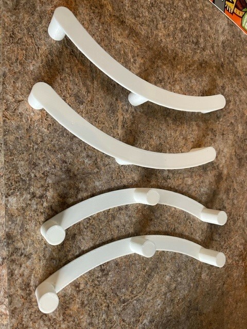 **Roomba Bumpers..... Keep from getting stuck under cabinets, 3D Print, Black**