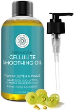 100% Natural Cellulite Massage Oil Firm Thighs Butt Stomach Legs Arms - 8oz