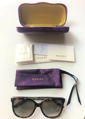 Authentic GUCCI GG0507S 55mm Square Sunglasses (HAVANA  display picture 3