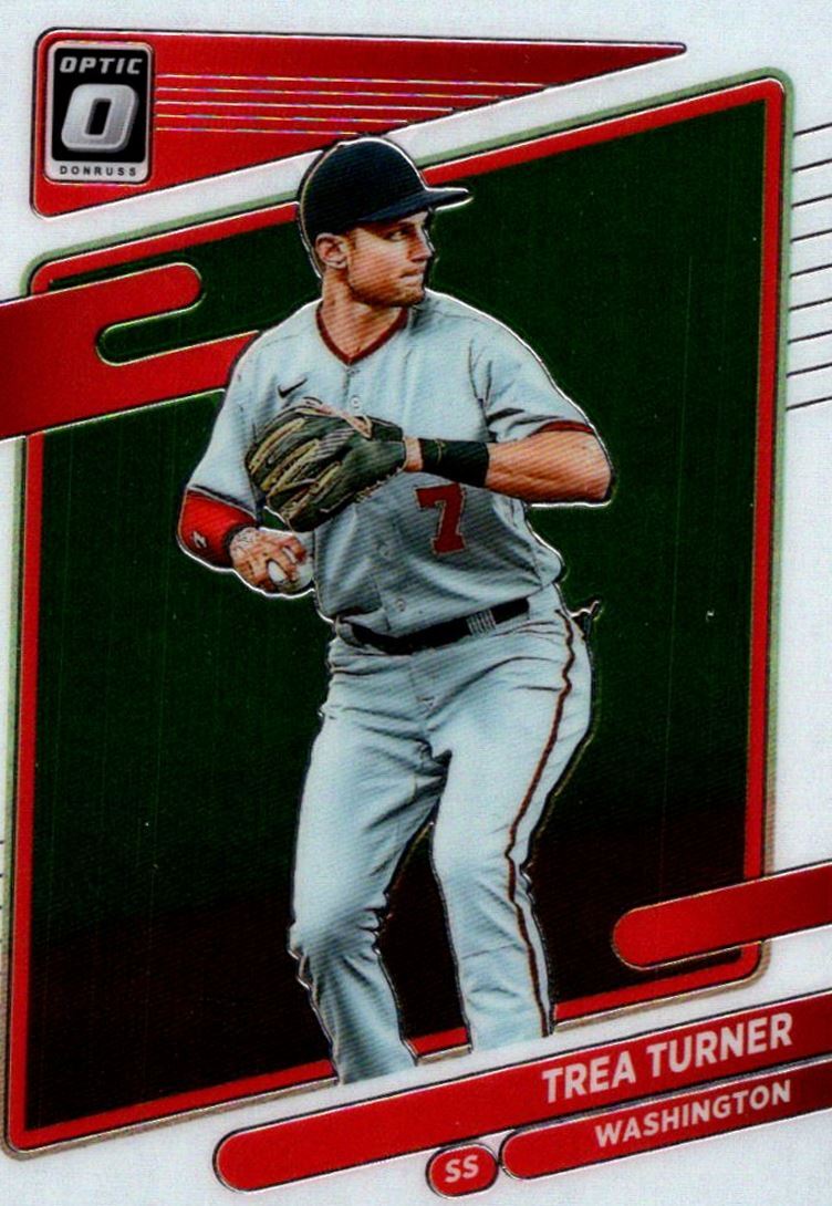2021 Donruss Holo Red Trea Turner Washington Nationals #93