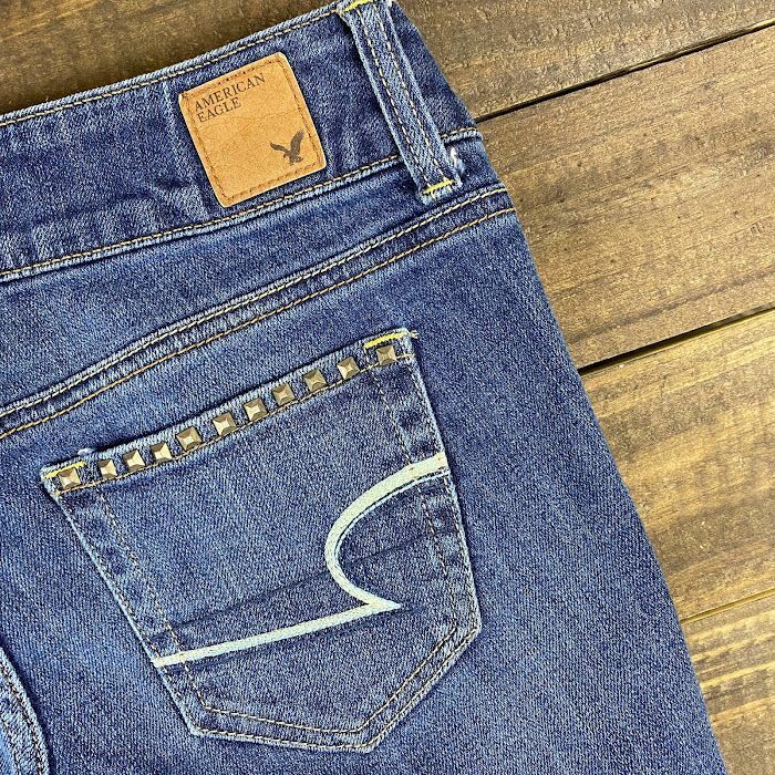 American Eagle Artist Crop Jeans Women's Sz 2 Str… - image 5