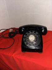 VTG Black MONOPHONE Automatic Electric Leich NB 802 Rotary TELEPHONE Untested