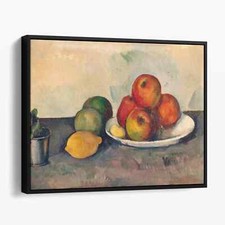 Still Life with Apples and Lemons by Paul Cezanne Canvas Wall Art Print