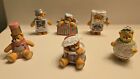 6 Pieces Lucy & Me Cute Bears Enesco Lucy Rigg 1991 to 1996