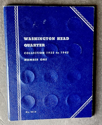 Whitman #9018 Washington Head Quarter Coin Folder 1932- 1945 Book # One