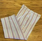 COLDWATER CREEK Cropped PANTS~Size 10~STRETCH Cotton Multi-Colored STRIPES — photo 8
