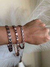 Pure Copper Magnetic Bracelet Restore Balance Energy Power Brings Calm Peace Joy