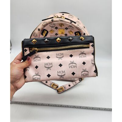 MCM Studded Dual Stark Backpack - Chalk Pink 410MCMXAJH | eBay display picture 3