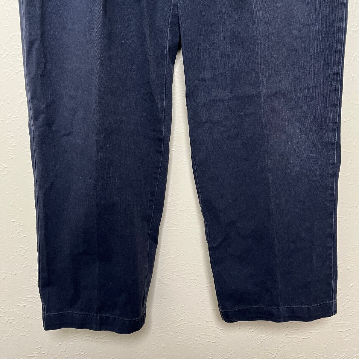 Polo Ralph Lauren Pants Mens 38x29 (36x26) Blue Andrew Pleated