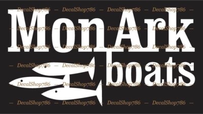 MonArk Boats II - Outdoor Sports - Vinyl Die-Cut Peel N' Stick Decals/Stickers