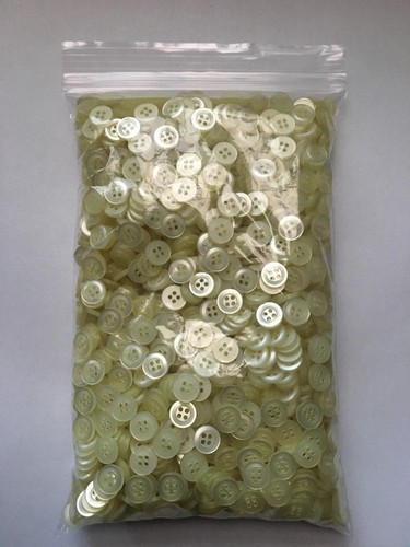 Tiny Buttons Small Pearl Effect 11mm (18L) Pack Sizes Colour Choice 4 Hole - Picture 11 of 32