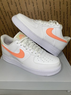Nike Air Force 1 07 AF1 White Atomic Pink Fossil 315115-157 Womens 10 /  Mens 8.5 | eBay