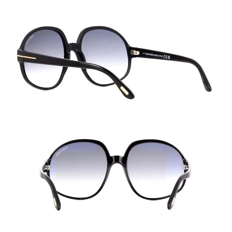 Tom Ford Claude-02 TF991 ECO 01B Round Oversized Sunglasses Frame 61-19-135 sd* - Image 3 of 4