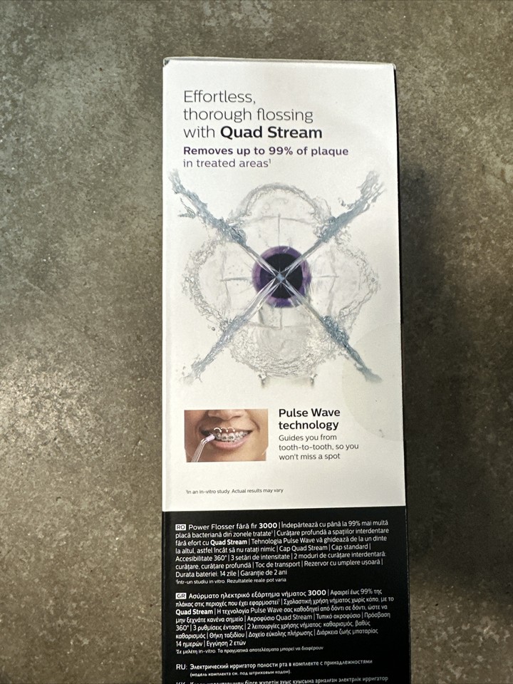 Philips Sonicare 3000 Power Flosser Cordless Water Flosser Black (HX3806/33) 8710103991441 eBay