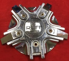 One Used Ruff Racing Wheels Center Cap C5080-1-cap-r933 Custom Chrome7169 One Used Ruff Racing Wheels Center Cap C5080-1-cap-r933 Custom Chrome7169
