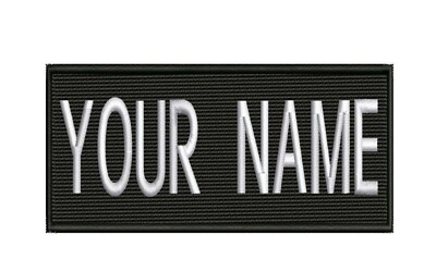**LOVE IT OR IT'S FREE** Custom NAME TAG Embroidered ''Iron on'', Free Shipping