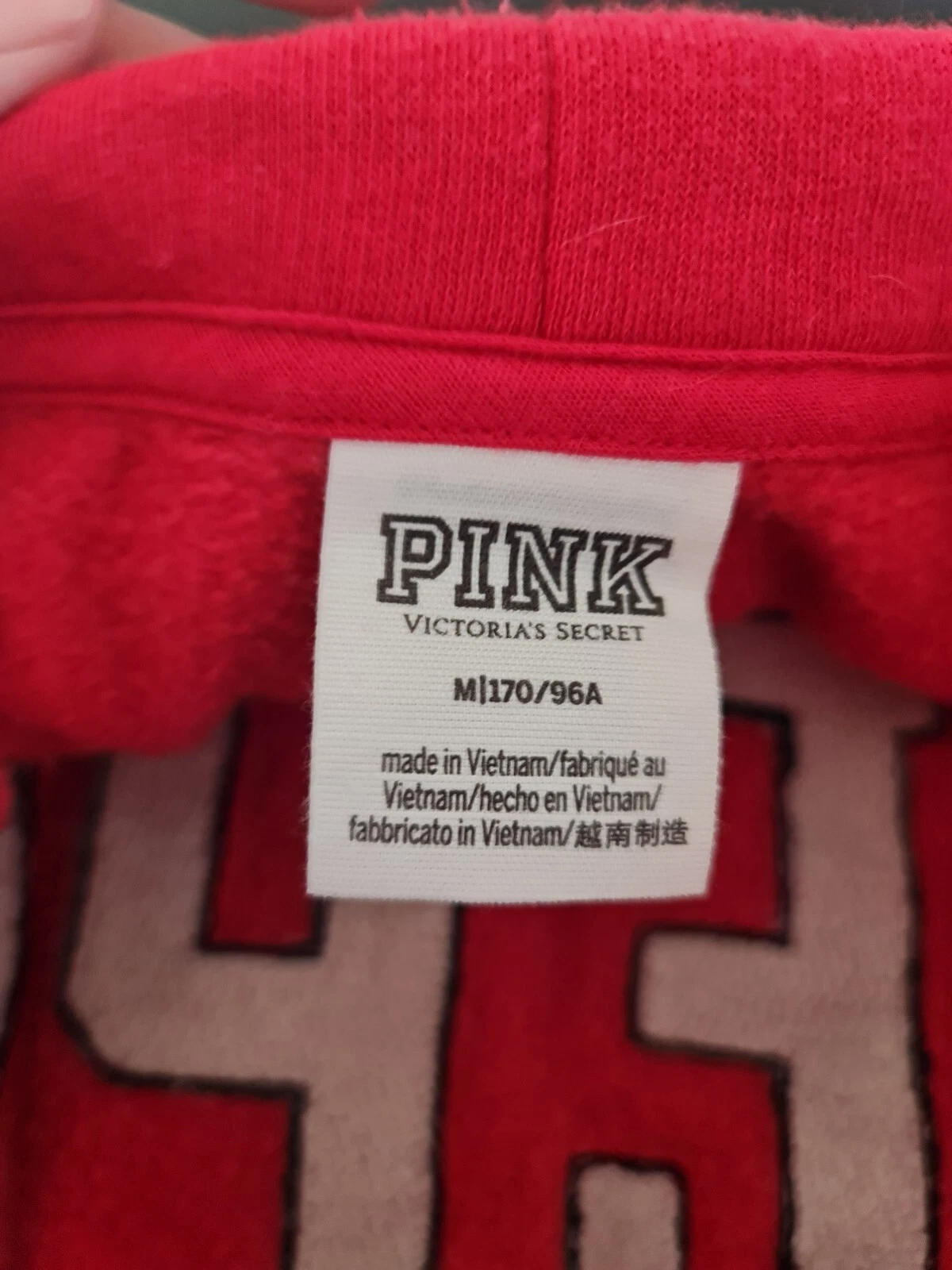 victoria-secret-vs varsity cowl love colorblock sweatshirt
