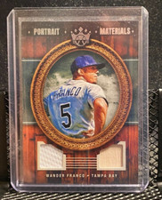 Wander Franco 2022 Diamond Kings Dual Portrait Material  Bat/Jersey - Rays