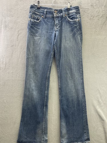 Pantalones de mezclilla Miss me acampanados para mujer 27 azul desteñido Demin