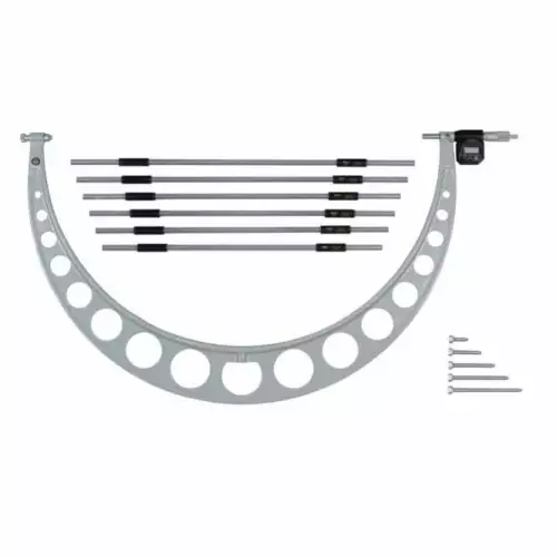 Mitutoyo 340-722 Outside Micrometer w/ Interchangeable Anvils 24-30"/609.6-762mm