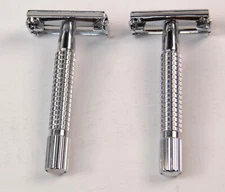 Lot of 2 Van Der Hagen Safety  Shaving Razor Great Shape