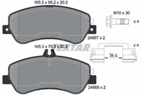 Textar 2486701 Textar Bremsbelagsatz, Scheibenbremse FüR MERCEDES-BENZ