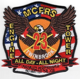 Rockville MD Maryland Montgomery Co. Fire Department Co. Patch Rescue MCFR 23