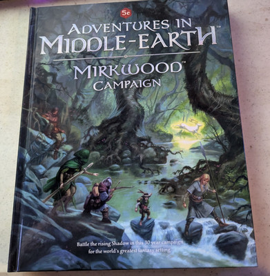 Adventures in Middle Earth Mirkwood Camp by Cubicle 7 (2017, Hardcover) 5E D&D