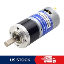 STEPPERONLINE Brushed 24V DC Gear Motor 17RPM~888RPM Φ6mm with Planetary Gearbox
